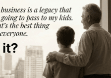 Father and son looking out over window